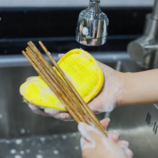 Губка LoveYouHome скрабирующая для посуды и уборки 17х10 см (LYH9005) - фото 6