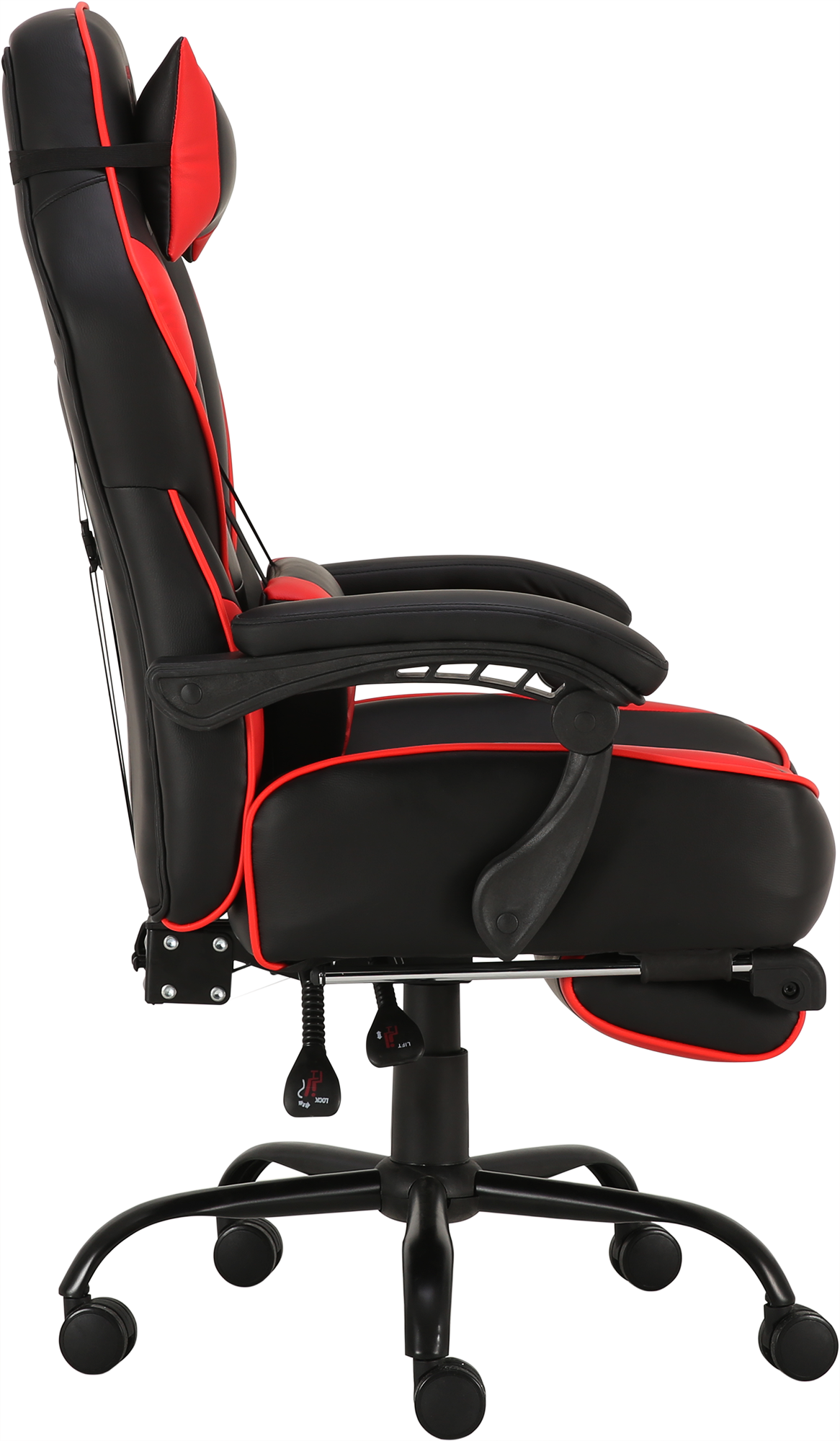 Геймерское кресло GT Racer черное с красным (X-2748 Black/Red) - фото 4