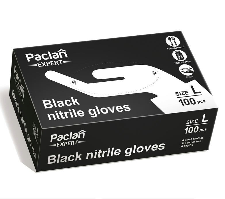 Перчатки нитриловые Paclan Expert, размер L, 100 шт. - фото 1