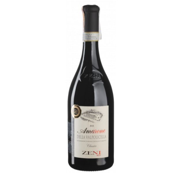 Вино Zeni Amarone della Valpolicella Classico 2018, 15,5%, 0,75 л - фото 1