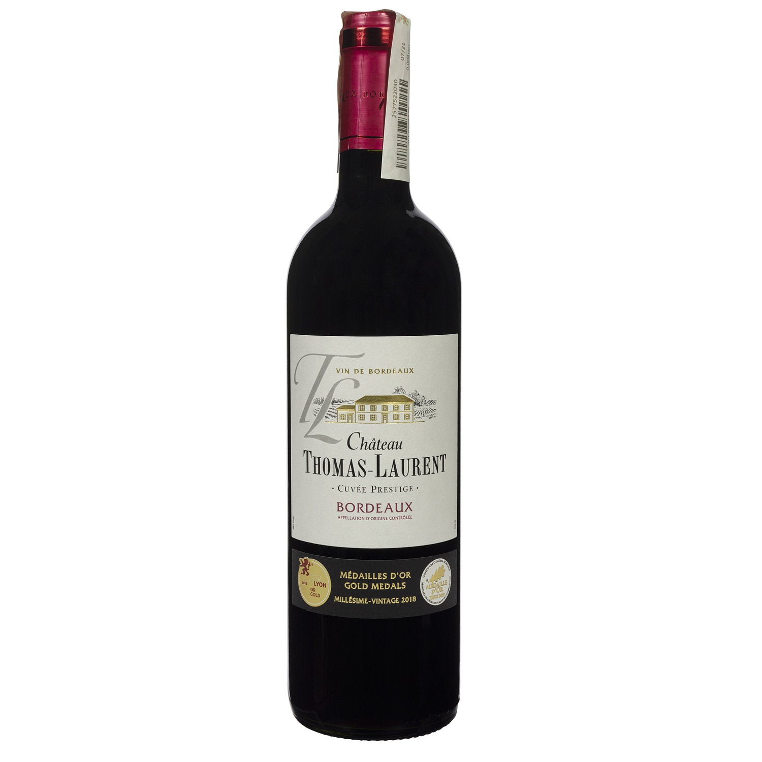 Вино Chateau Tomas-Laurent Cuvee Prestige Bordeaux, красное, сухое, 0,75 л - фото 1