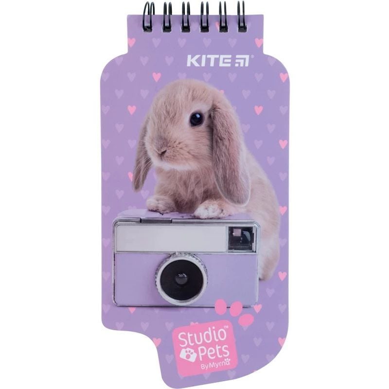 Блокнот для записів Kite Studio Pets без линовки спіраль 50 аркушів (SP22-465) - фото 1