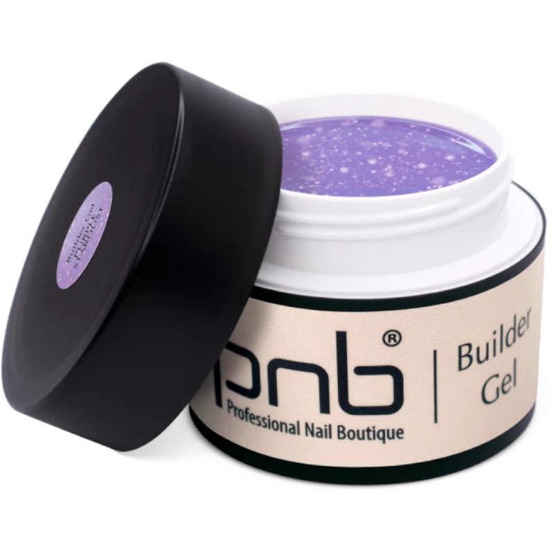 Моделюючий гель PNB Builder Gel Purple Stardust 50 мл - фото 1