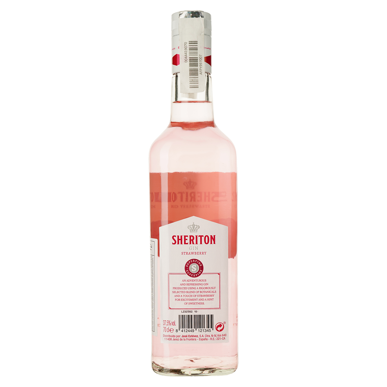Джин Sheriton Strawberry Gin 37.5% 0.7 л - фото 2