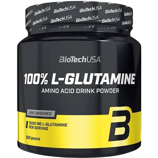 Глютамін BiotechUSA 100% L-Glutamine 500 г - фото 1