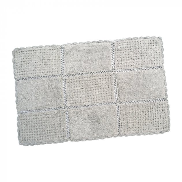 Набор ковриков Irya Sandy silver, 100х65 см и 65х45 см, серебристый (svt-2000022260787) - фото 2