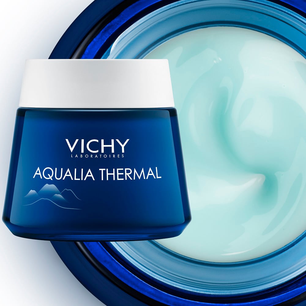 Нічний СПА крем-гель Vichy Aqualia Thermal, для глибокого зволоження шкіри обличчя, 75 мл - фото 7
