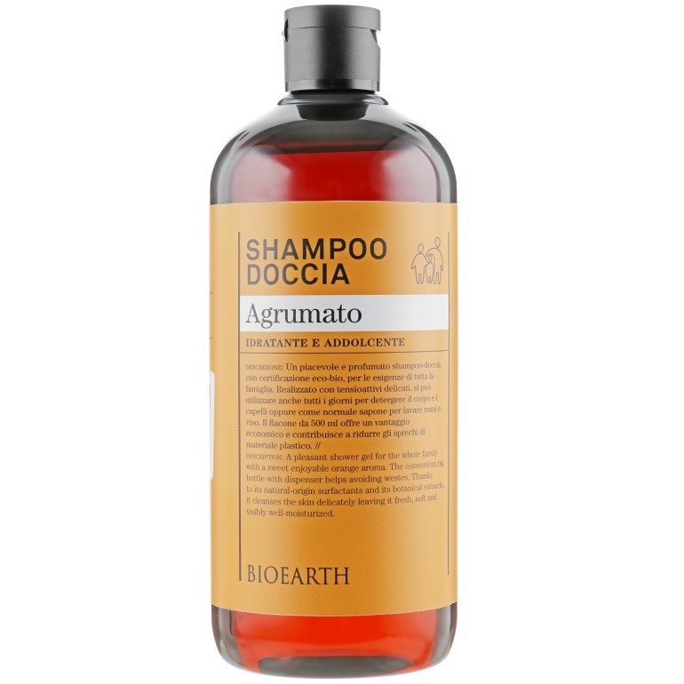 Шампунь и гель для душа 2 в 1 Bioearth Citrus Fruits Shampoo & Body Wash 500 мл - фото 1