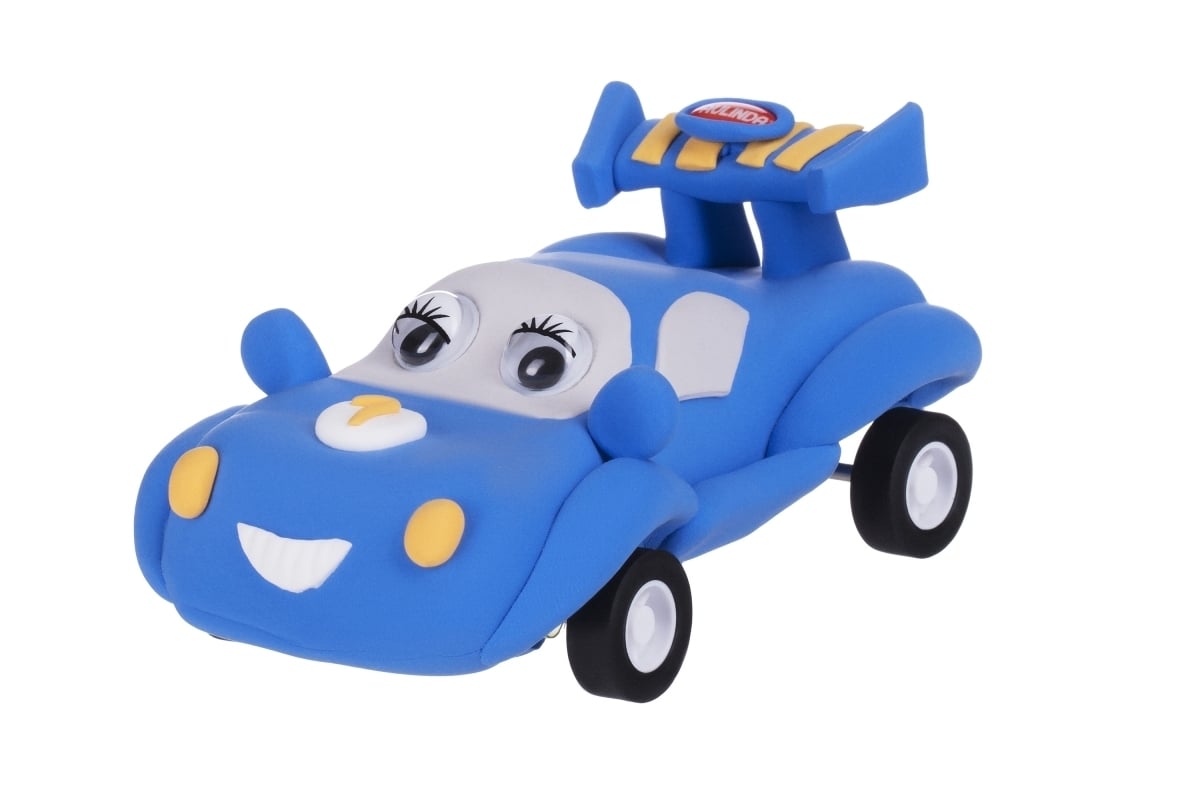 Маса для ліплення Paulinda Super Dough Racing time Машинка, синій (PL-081161-1) - фото 2
