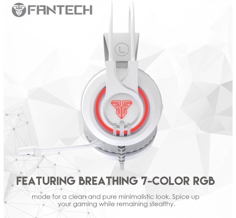 Ігрові навушники Fantech HG-20 Chief II RGB White з мікрофоном - фото 4