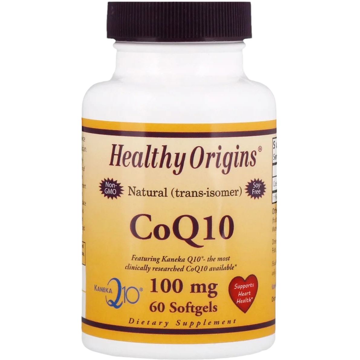 Коензим Q10 Healthy Origins Kaneka COQ10 100 мг 60 желатинових капсул - фото 1