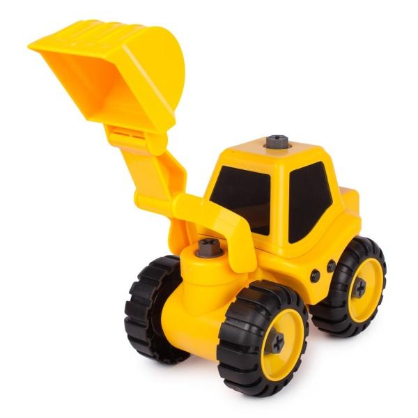 Трактор з екскаваторною установкою Kaile Toys, жовтий (KL702-1) - фото 6