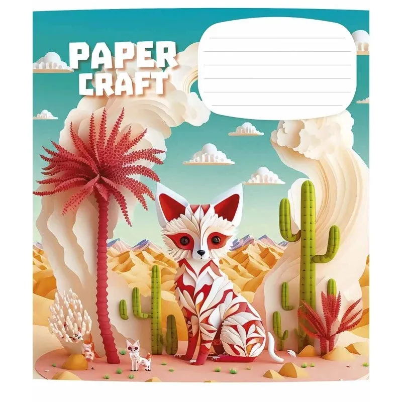 Тетрадь ученическая Школярик Paper craft 012-3354K-1 в клеточку 12 листов - фото 1