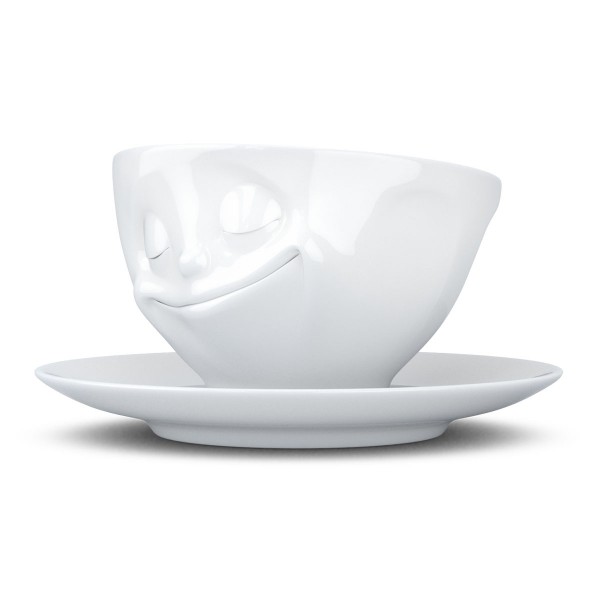 Чашка з блюдцем для кави Tassen Щастя 200 мл, порцеляна (TASS14301/TA) - фото 3