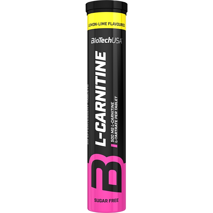 Карнитин BioTech Effervescent L-Carnitine Lemon-lime 500 мг 20 таблеток - фото 1