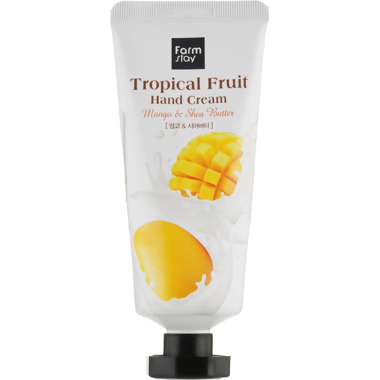 Крем для рук FarmStay Tropical Fruit Hand Cream Mango&Shea Butter, з манго і маслом ши, 50 мл - фото 1