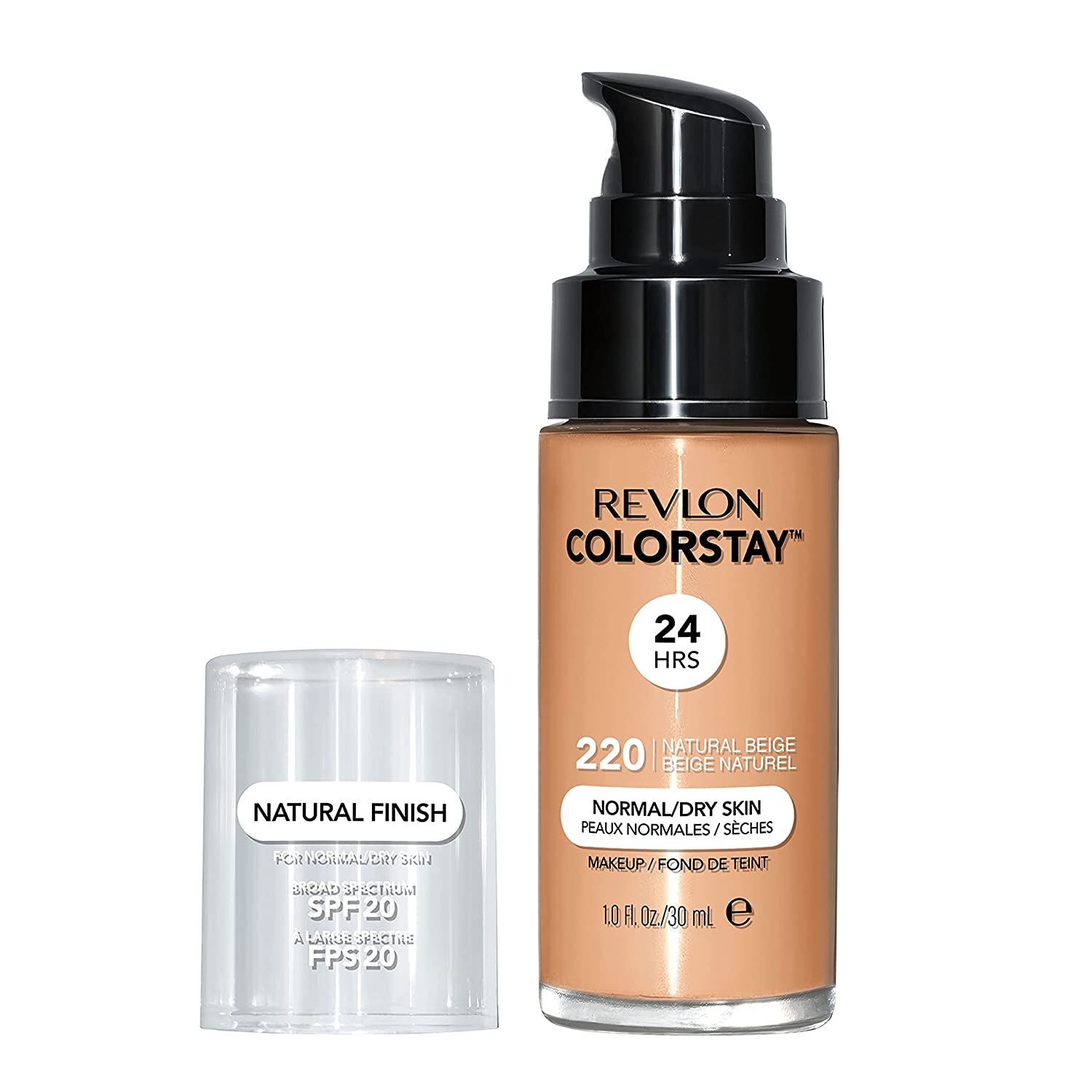 Тональный крем для нормальной и сухой кожи лица Revlon Colorstay Makeup Normal and Dry Skin SPF 20, тон 220 (Natural Beige), 30 мл (423031) - фото 1