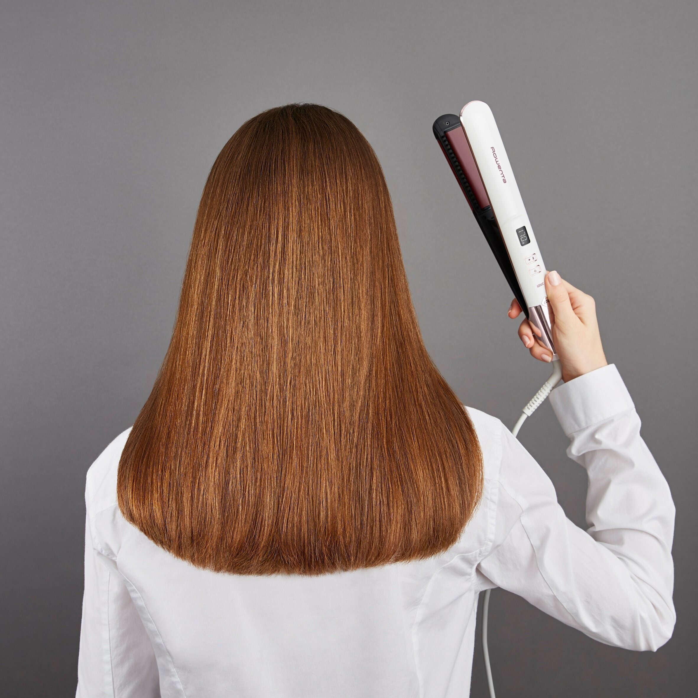 Выпрямитель для волос Rowenta Volumizer белый (SF4655F0) - фото 6