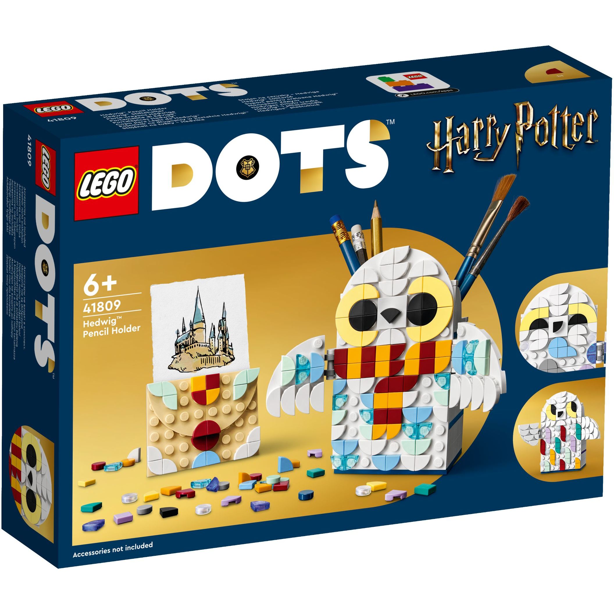 Конструктор LEGO DOTs Гедвига. Подставка для карандашей, 518 деталей (41809) - фото 1