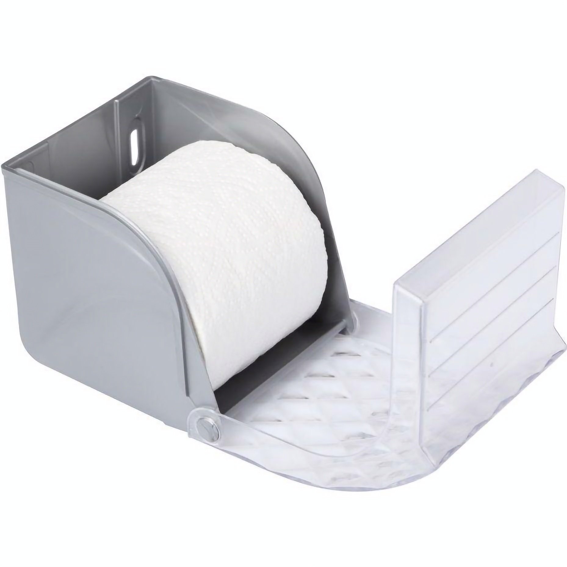 Тримач для туалетного паперу Volver Crystal SL, сірий (10201SL) - фото 1