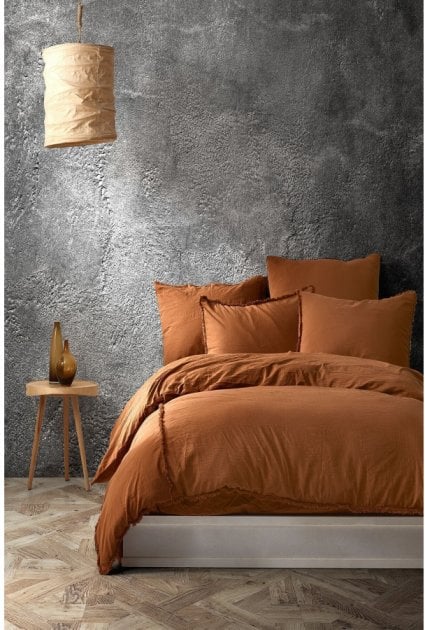 Комплект постельного белья Buldans Burumcuk Tutun, коричневый, 6 предметов (svt-2000022272131) - фото 1