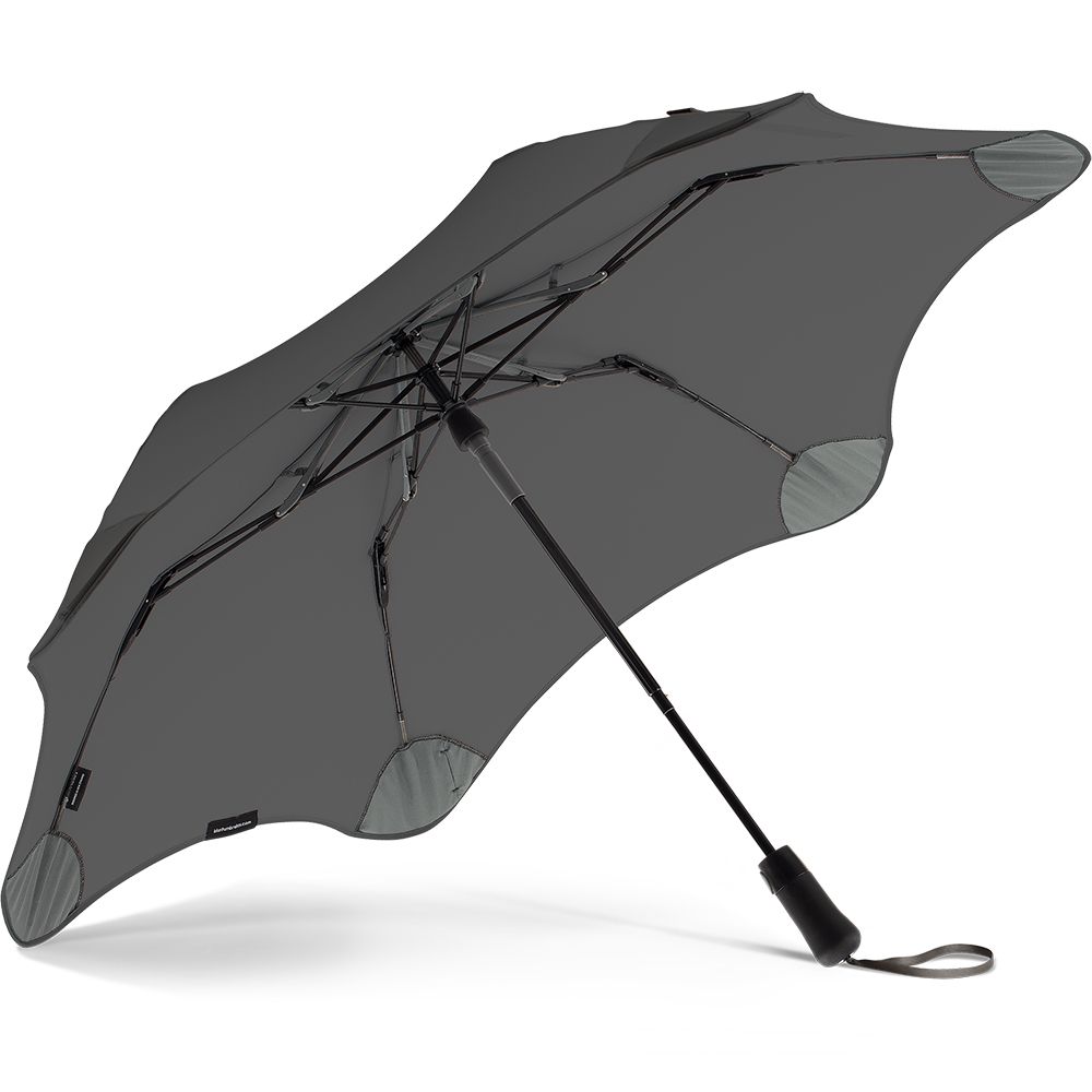 Женский складной зонтик полуавтомат Blunt 100 см серый - фото 2