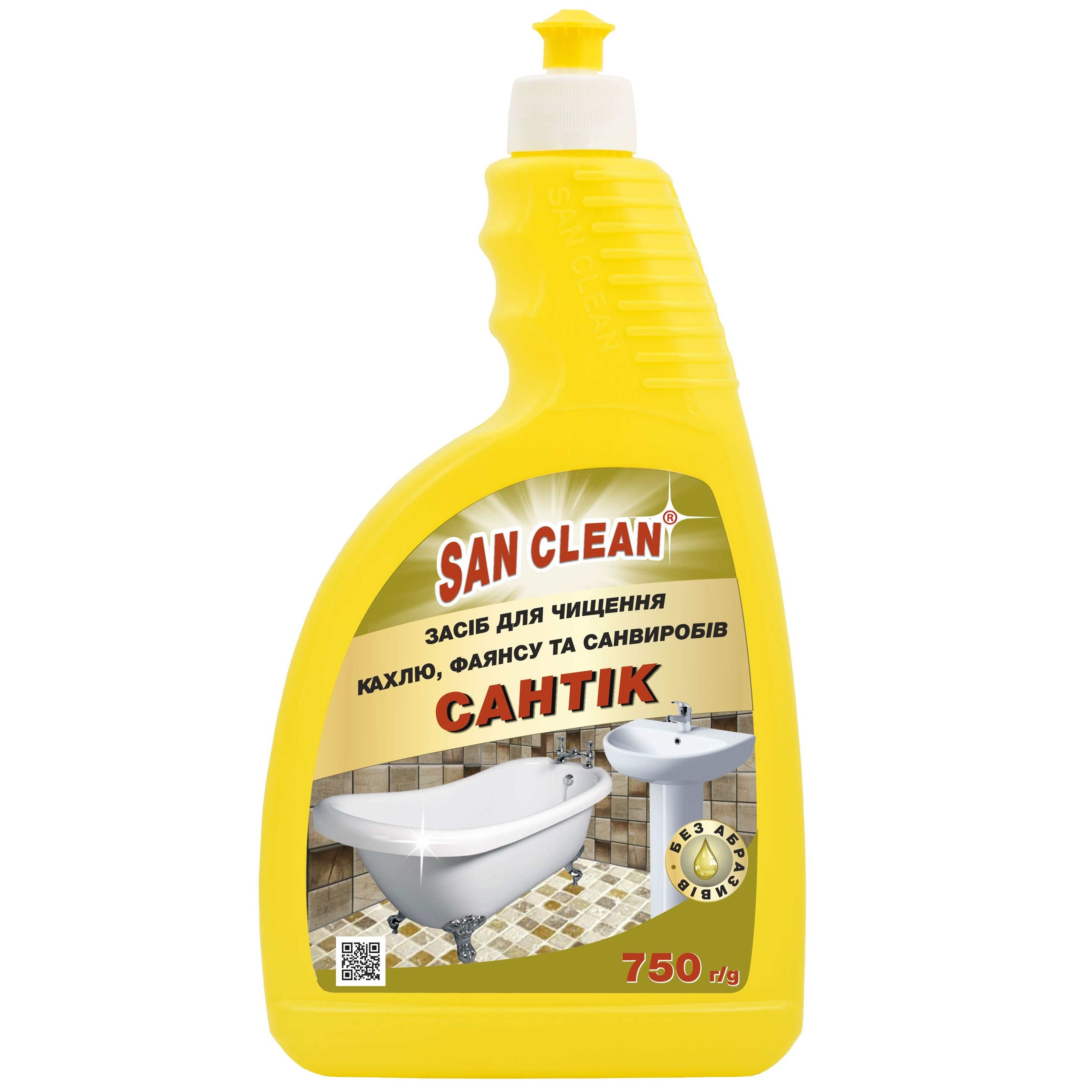 Средство очищающее San Clean Сантик для сантехники, 750 мл - фото 1