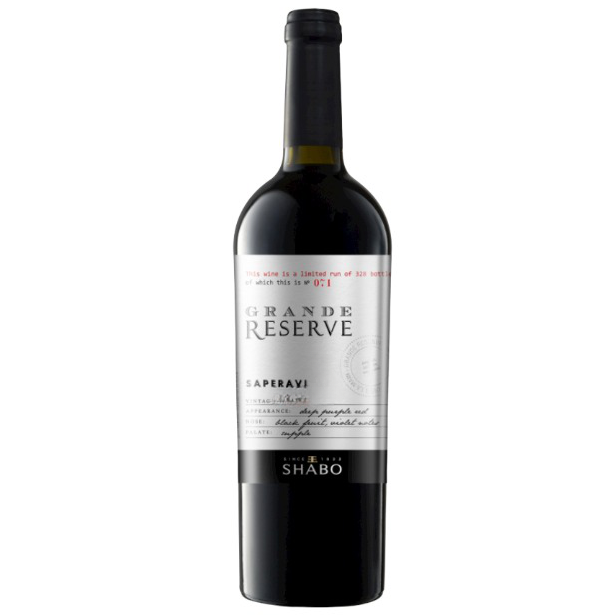 Вино Shabo Grande Reserve Саперави, красное, сухое, 13,1%, 3 л - фото 1