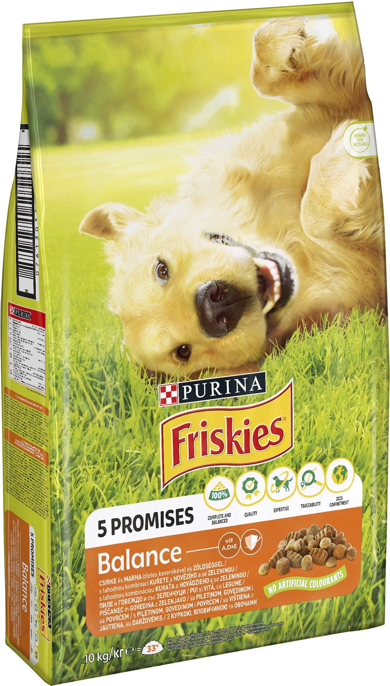 Сухий корм для дорослих собак Friskies Balans, з куркою та овочами, 10 кг - фото 1