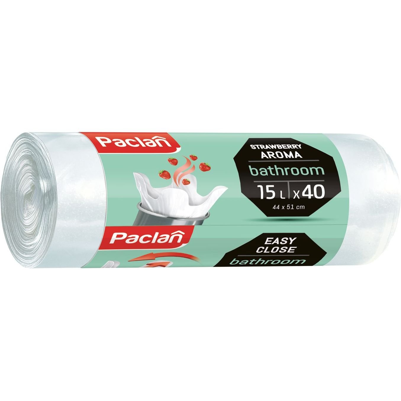 Пакети для сміття Paclan, для ванної кімнати, ароматизовані, 15 л, 40 шт. - фото 1
