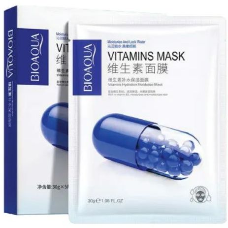 Маска для обличчя Bioaqua Vitamins Hydration Moisturize Mask, 30 г - фото 1