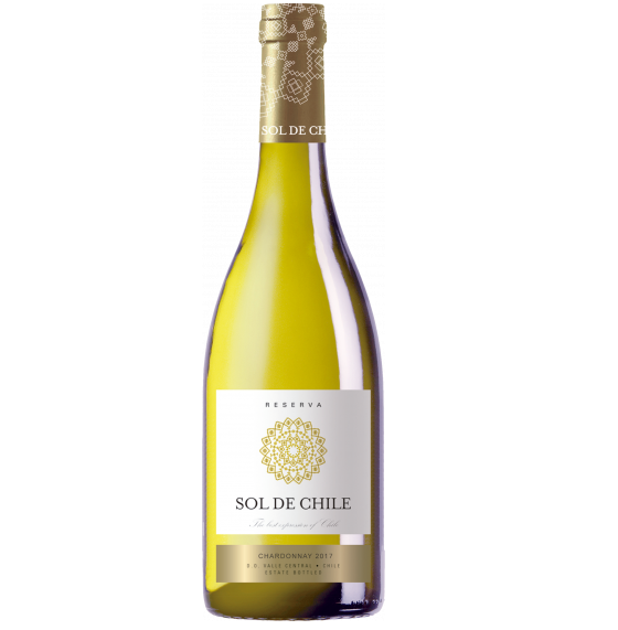 Вино Sol de Chile Chardonnay Reserva белое сухое, 13,5%, 2017, 0,75 л - фото 1