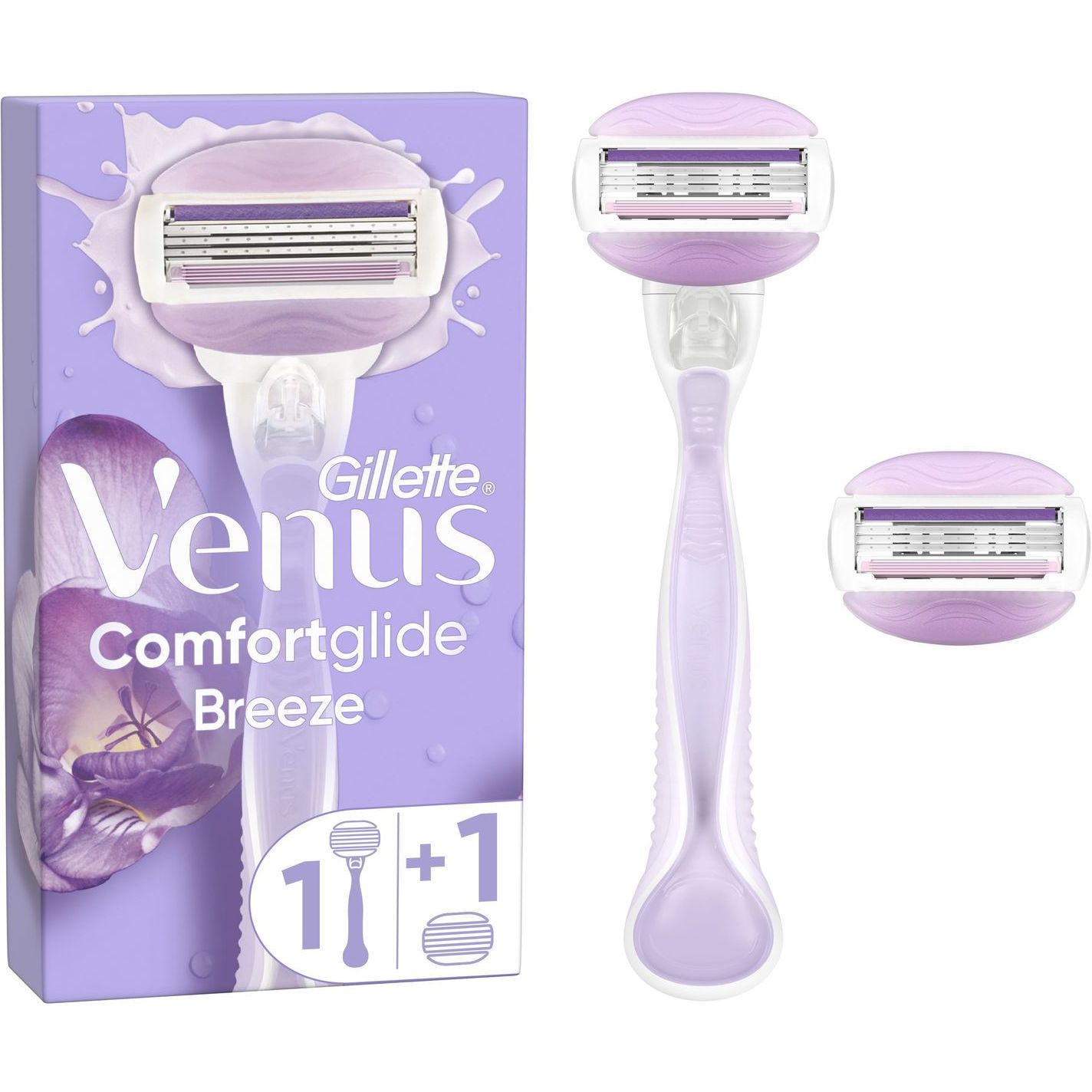 Станок для гоління Gillette Venus ComfortGlide Breeze, з 2 змінними картриджами - фото 1