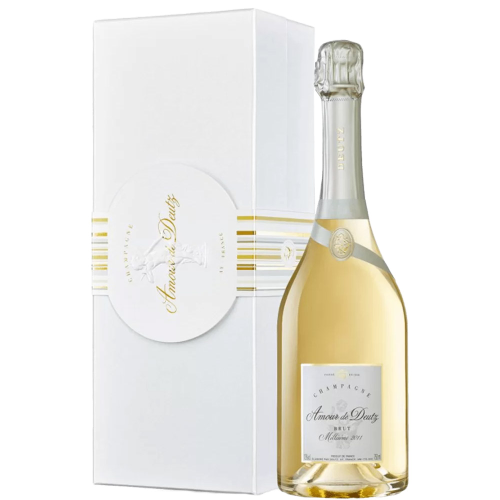 Шампанське Amour de Deutz 2011, біле, брют, в подарунковій упаковці, 0,75 л - фото 1