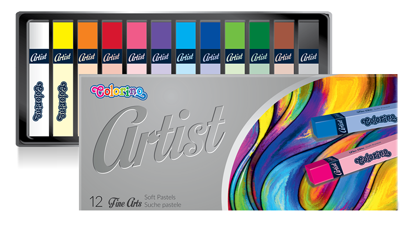 Олівці пастельні Colorino Рremium Artist, сухі, 12 кольорів, 12 шт. (65238PTR) - фото 1