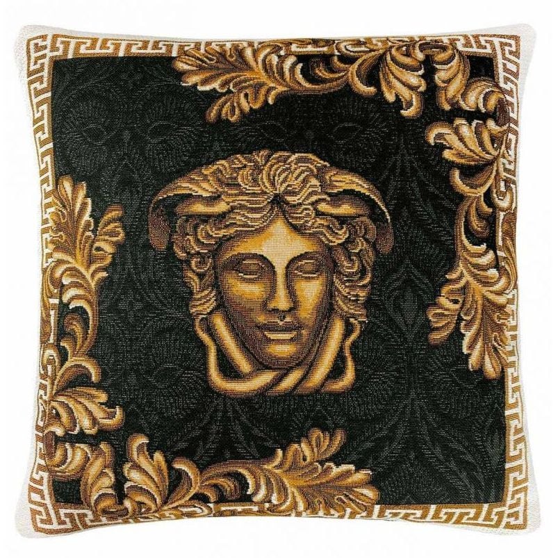 Наволочка Прованс Arte di lusso-2, 45х45 см, чорний із золотим (25635) - фото 1