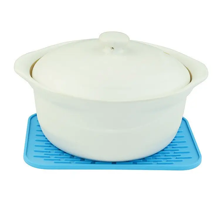 Силиконовый коврик для сушки посуды Supretto, голубой (4874-0001) - фото 3