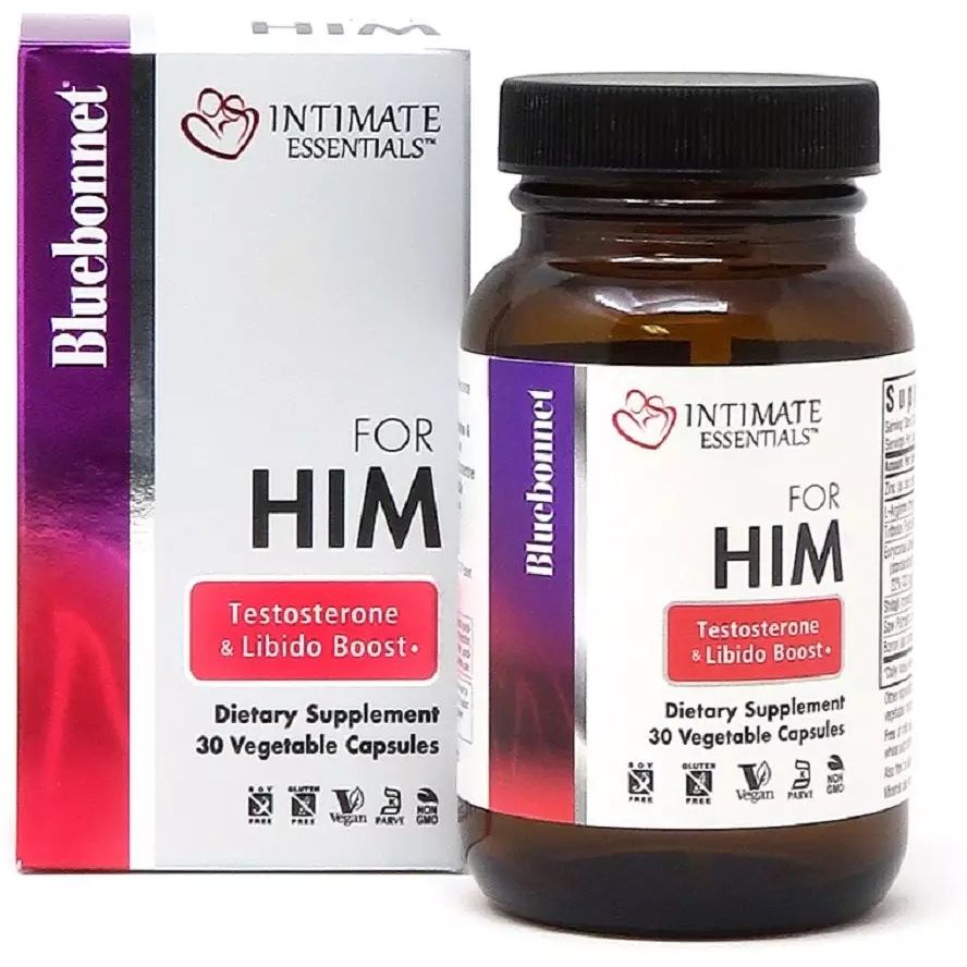 Комплекс для мужчин Bluebonnet Nutrition Intimate Essentials For Him Testosterone Libido Boost 30 капсул - фото 1