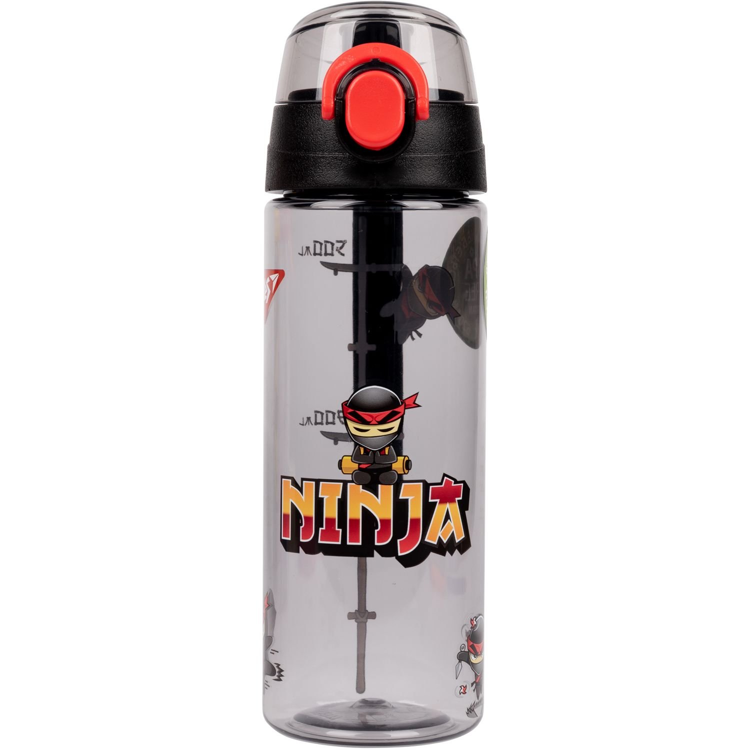 Бутылка для воды Yes Ninja, 620 мл, серая (707949) - фото 1