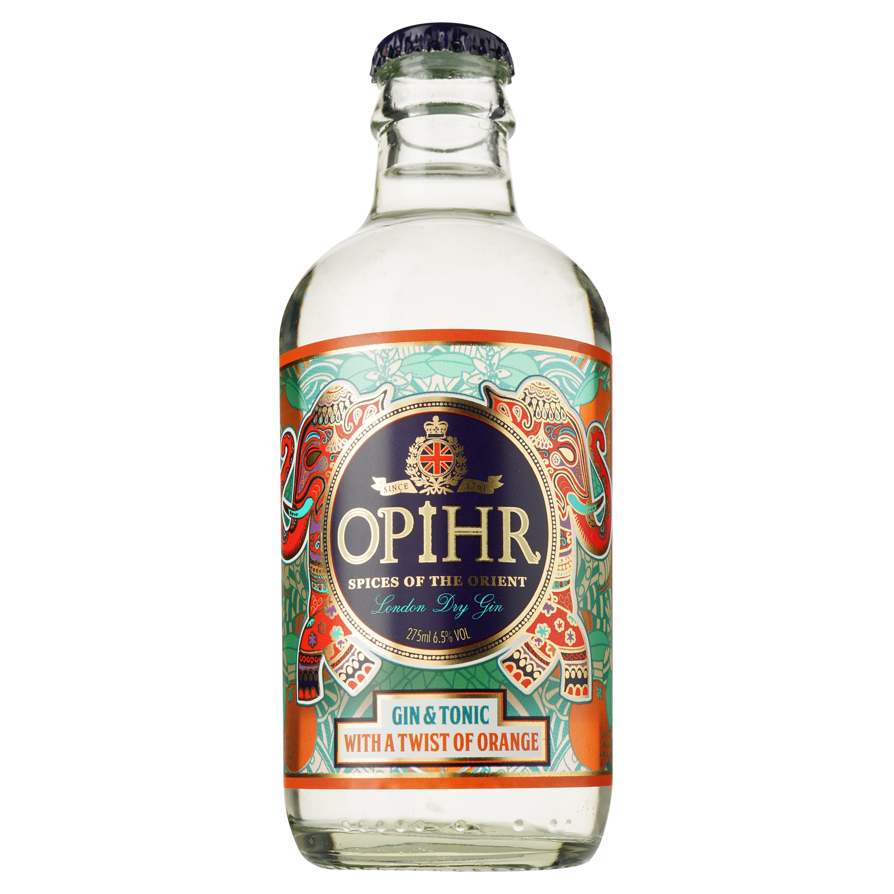Напій слабоалкогольний Opihr Gin&Tonic Twist of orange, 6,5%, 0,275 л (819230) - фото 1