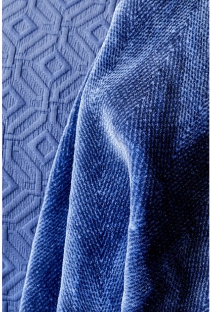 Набір постільна білизна з покривалом та пледом Karaca Home Infinity lacivert 2020-1, євро, синій, 10 предметів (svt-2000022238496) - фото 3