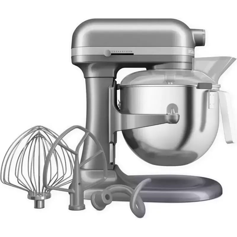 Планетарний міксер KitchenAid Heavy Duty з підйомною чашею 6.6 л сріблястий (5KSM70JPXECU) - фото 6