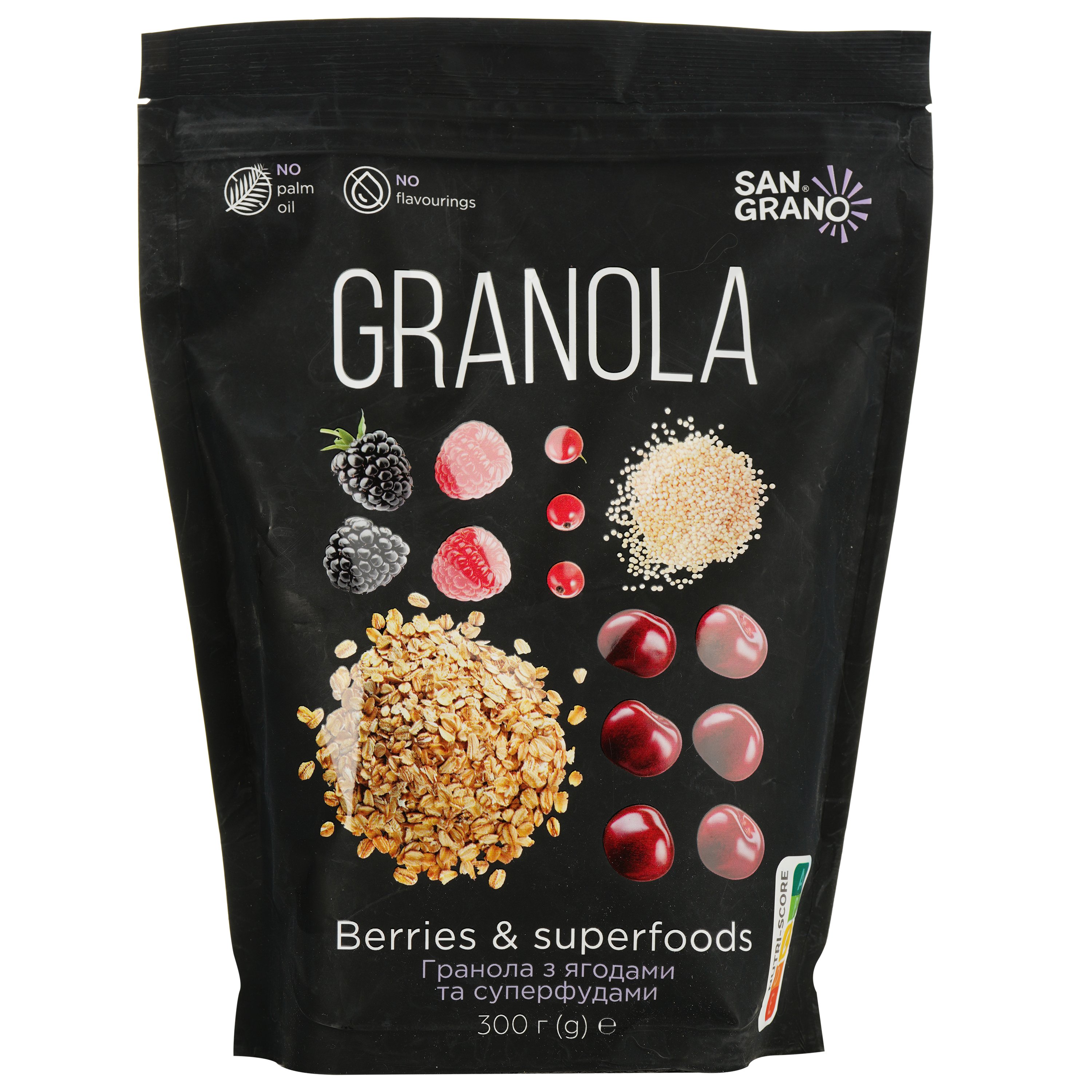 Гранола San Granola З ягодами та суперфудами 300 г - фото 1