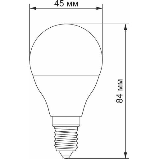 Светодиодная лампа LED Videx G45e 7W E14 4100K (VL-G45e-07144) - фото 3
