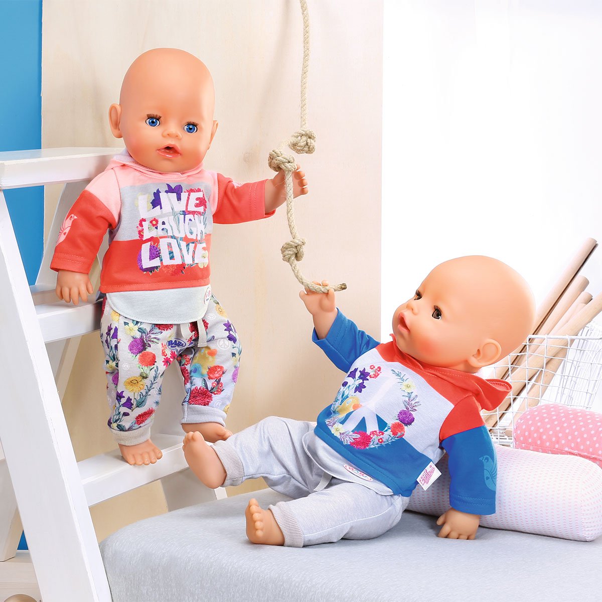 Набор одежды для куклы Baby Born Zapf Трендовый спортивный костюм розовый (826980-1) - фото 5