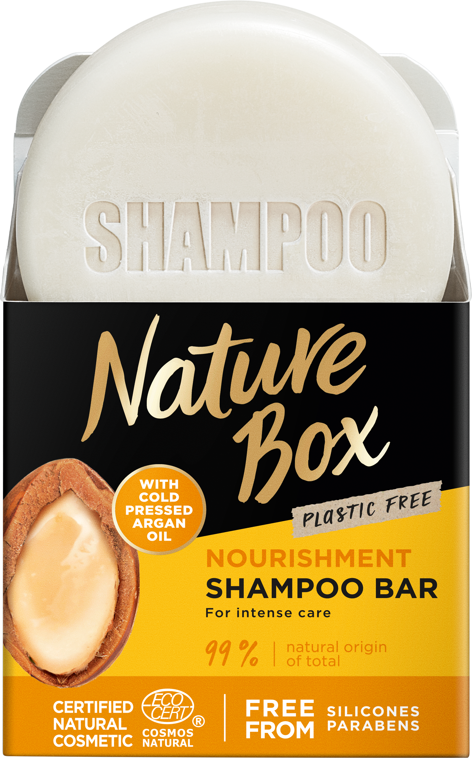 Твердый шампунь Nature Box для питания волос, с аргановым маслом холодного отжима, 85 г - фото 2