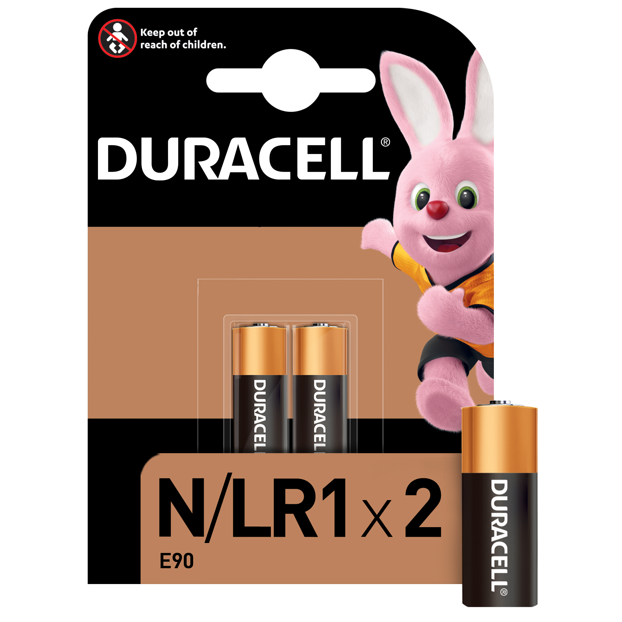 Щелочные батарейки Duracell N 1,5V E90/LR1, 2 шт. (81545465) - фото 1