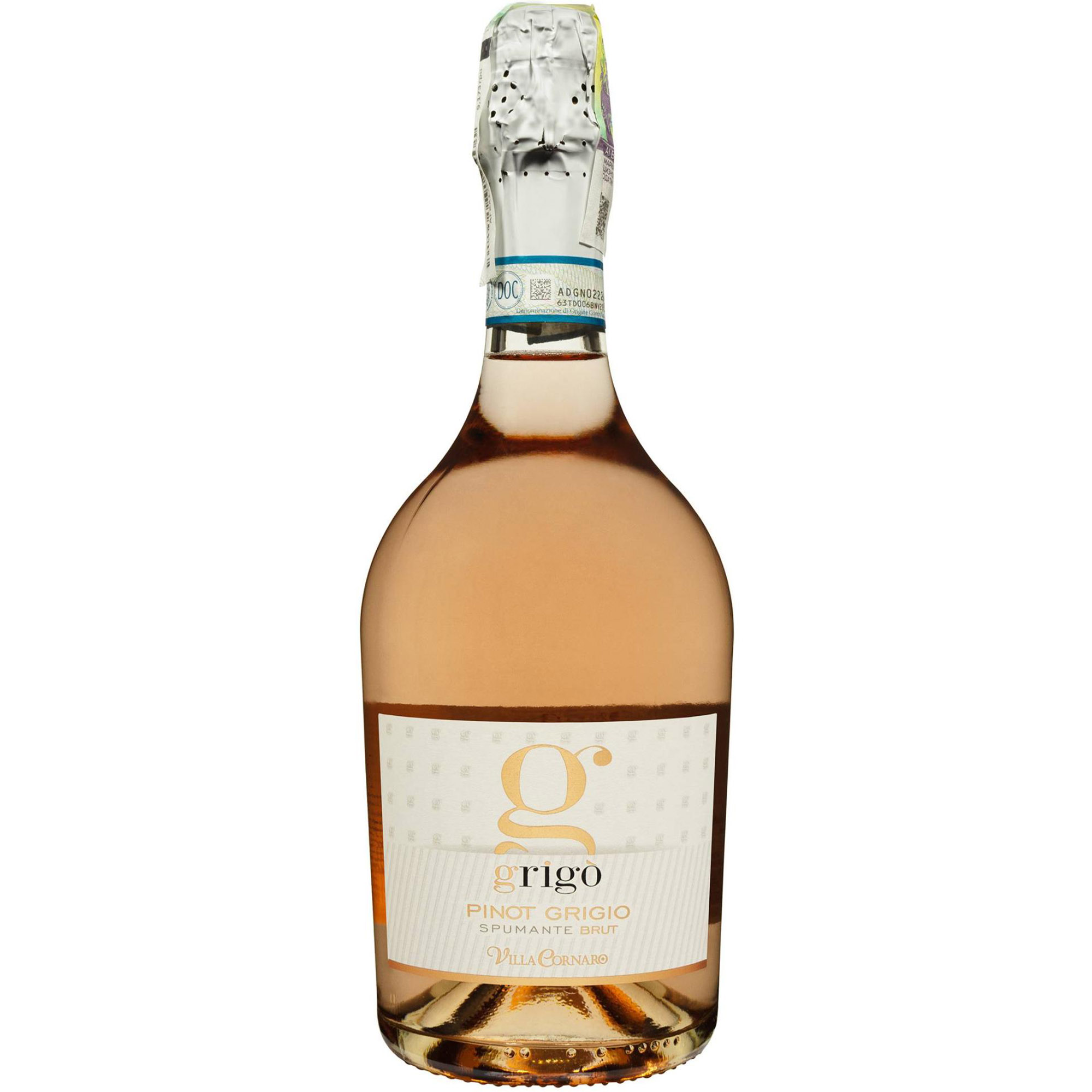 Вино игристое Villa Cornaro Pinot Grigio Blush Brut розовый брют 0.75 л - фото 1