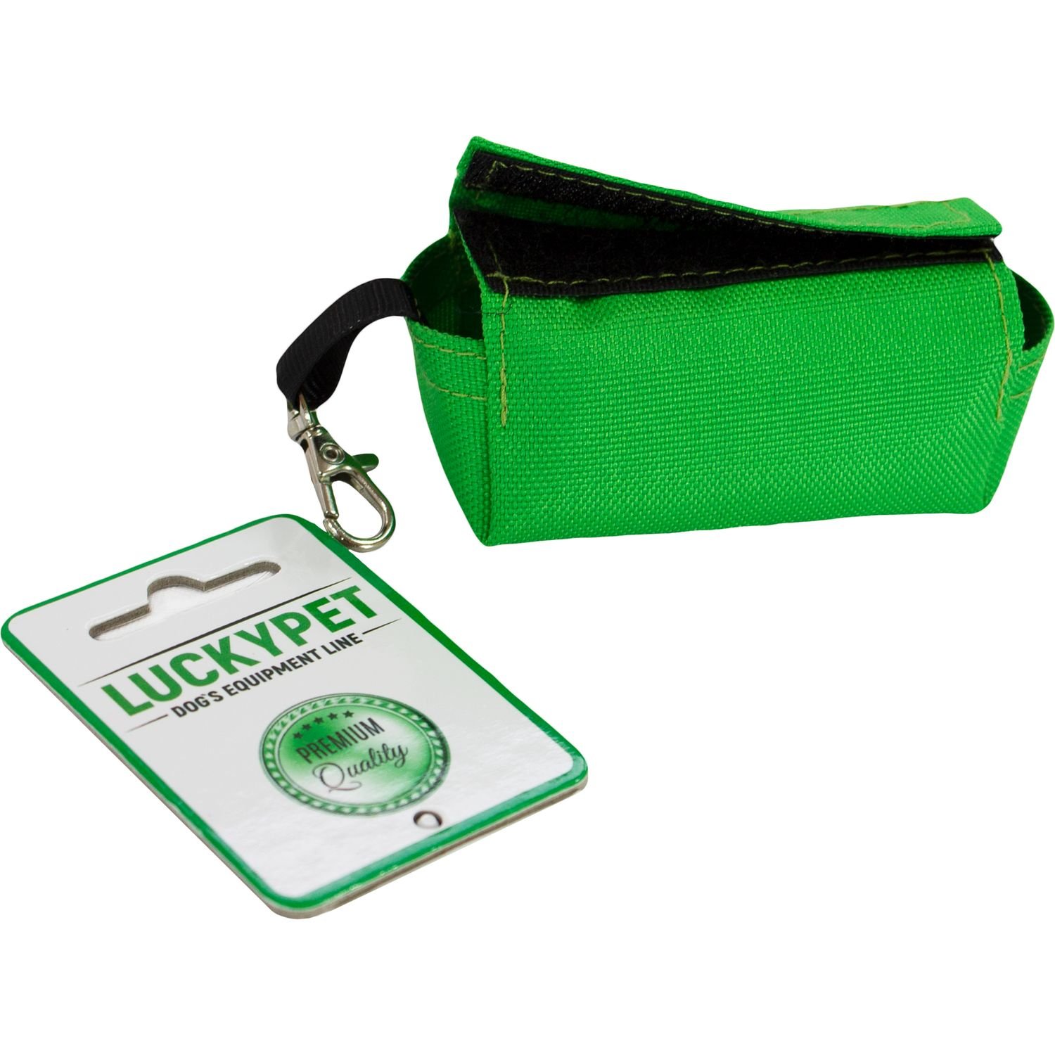 Чехол для гигиенических пакетов Lucky Pet, нейлон, зеленый - фото 1