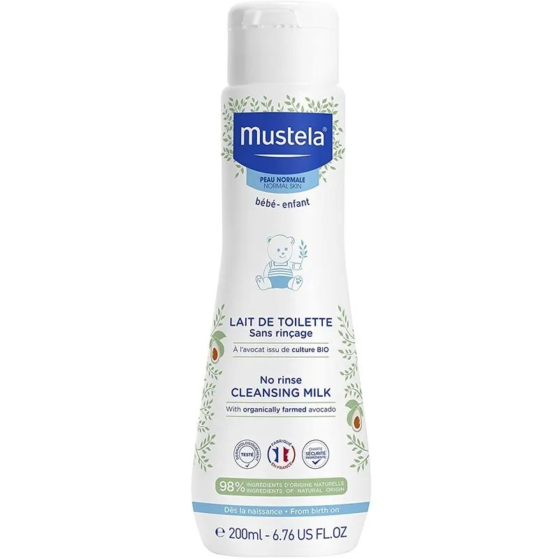 Очищаюче дитяче молочко для тіла Mustela Cleansing Milk 200 мл - фото 1